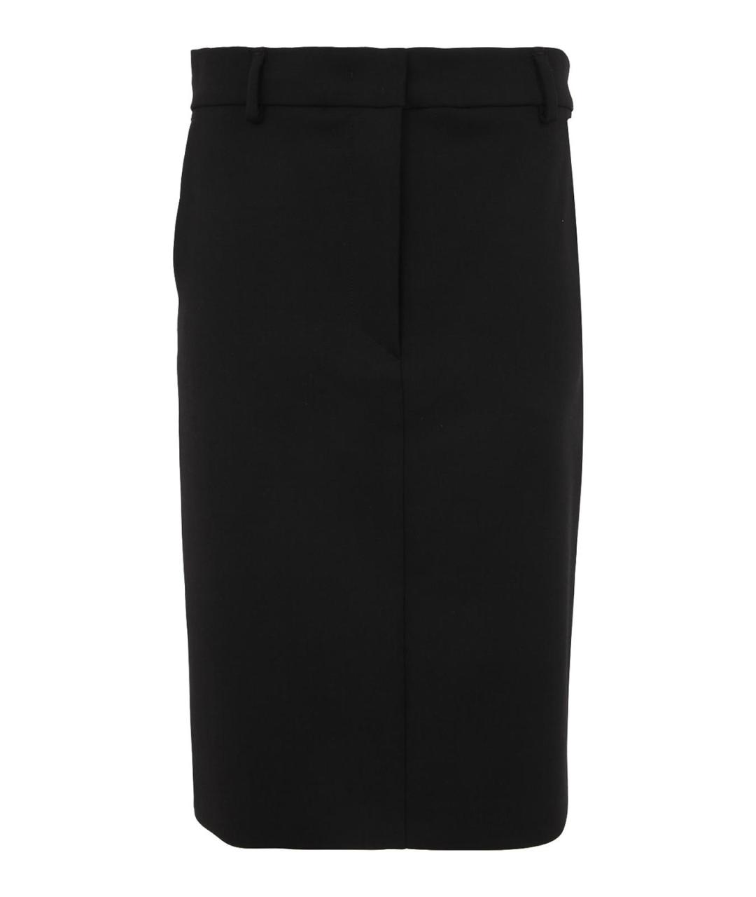 SPORTMAX Черная полиэстеровая юбка миди, фото 1