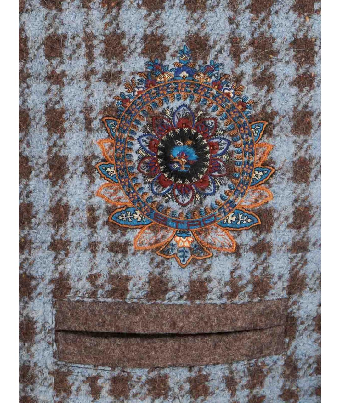 ETRO Синяя шерстяная жилетка, фото 7