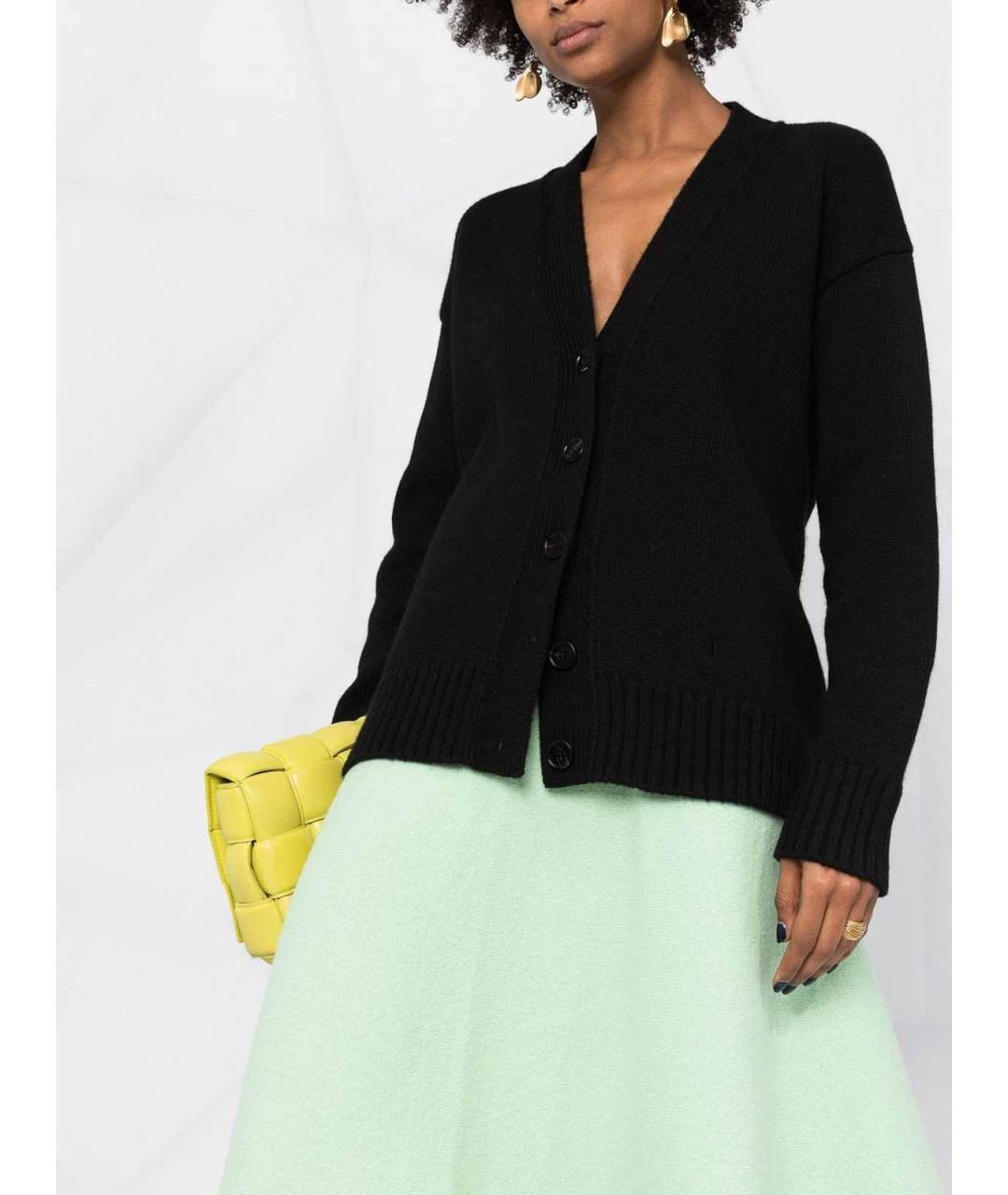 JIL SANDER Черный кашемировый кардиган, фото 2