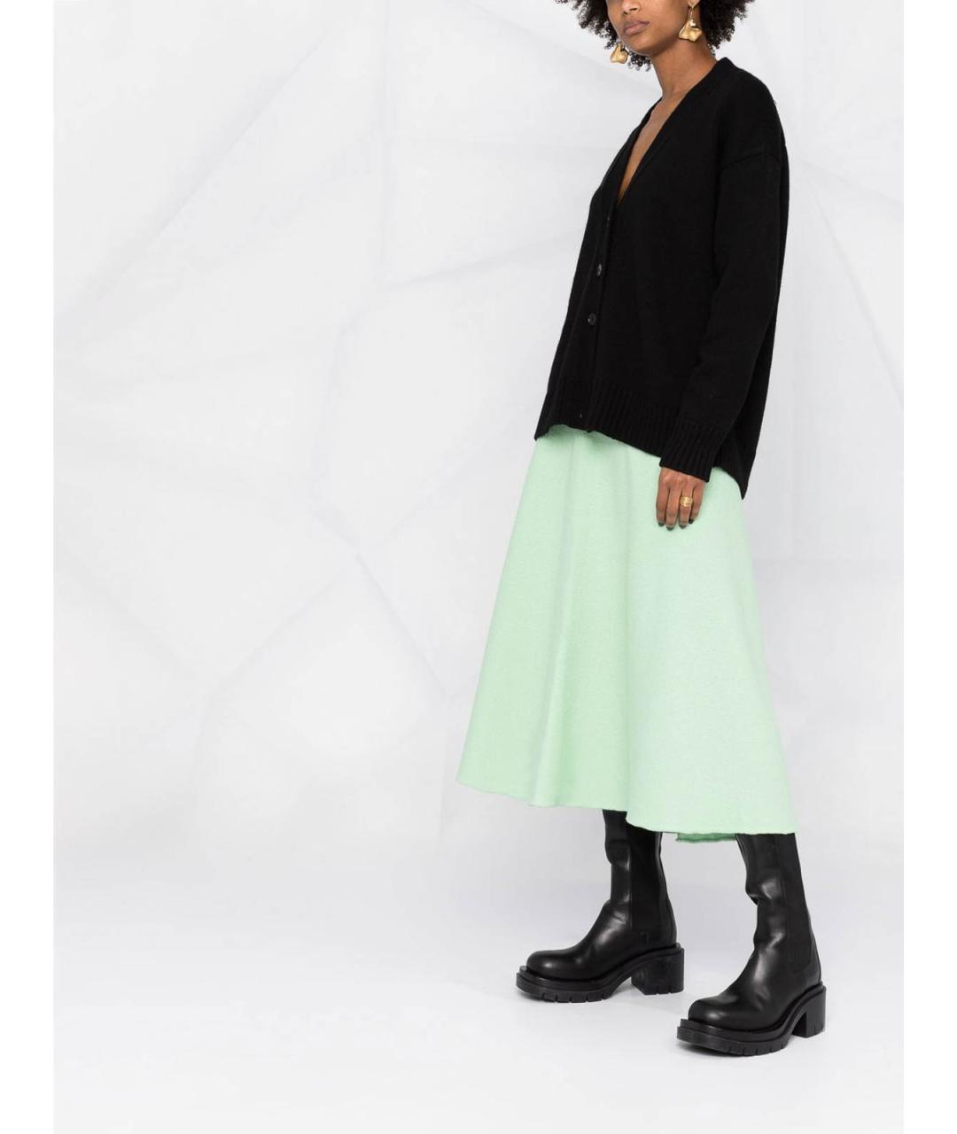 JIL SANDER Черный кашемировый кардиган, фото 6