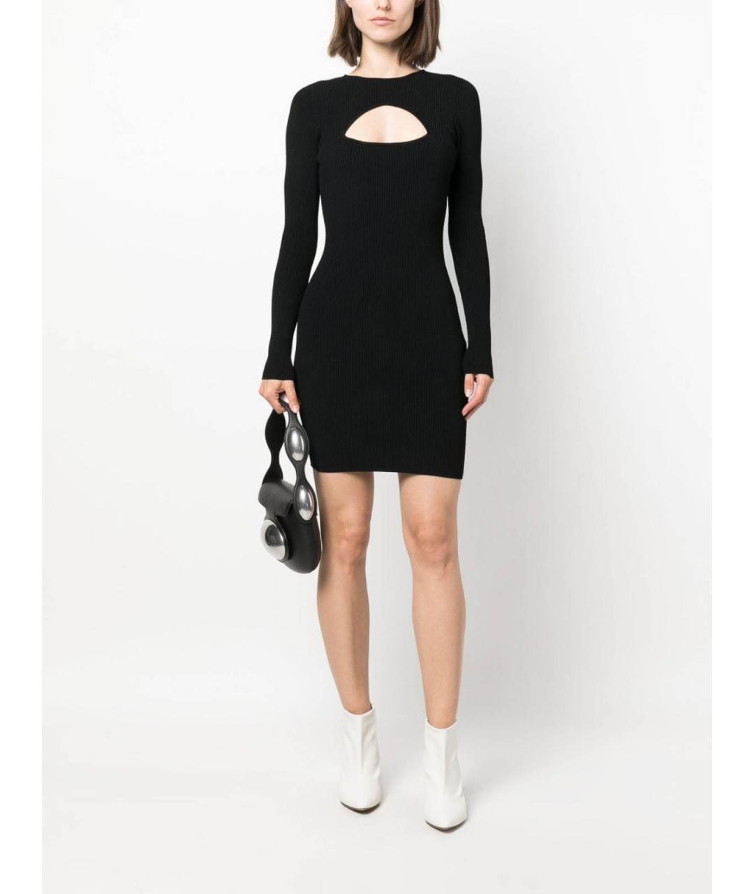 DSQUARED2 Черное вискозное повседневное платье, фото 2