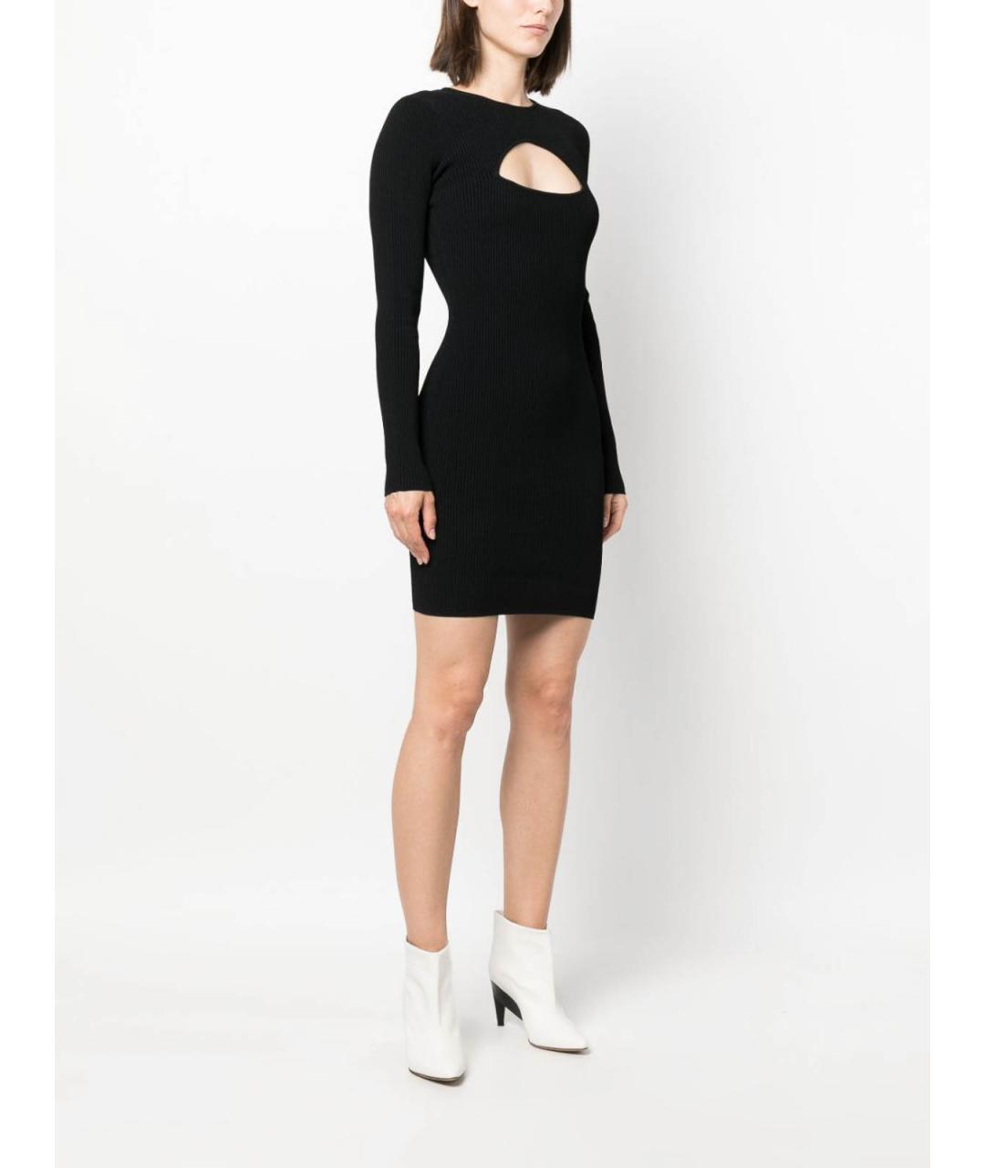 DSQUARED2 Черное вискозное повседневное платье, фото 3