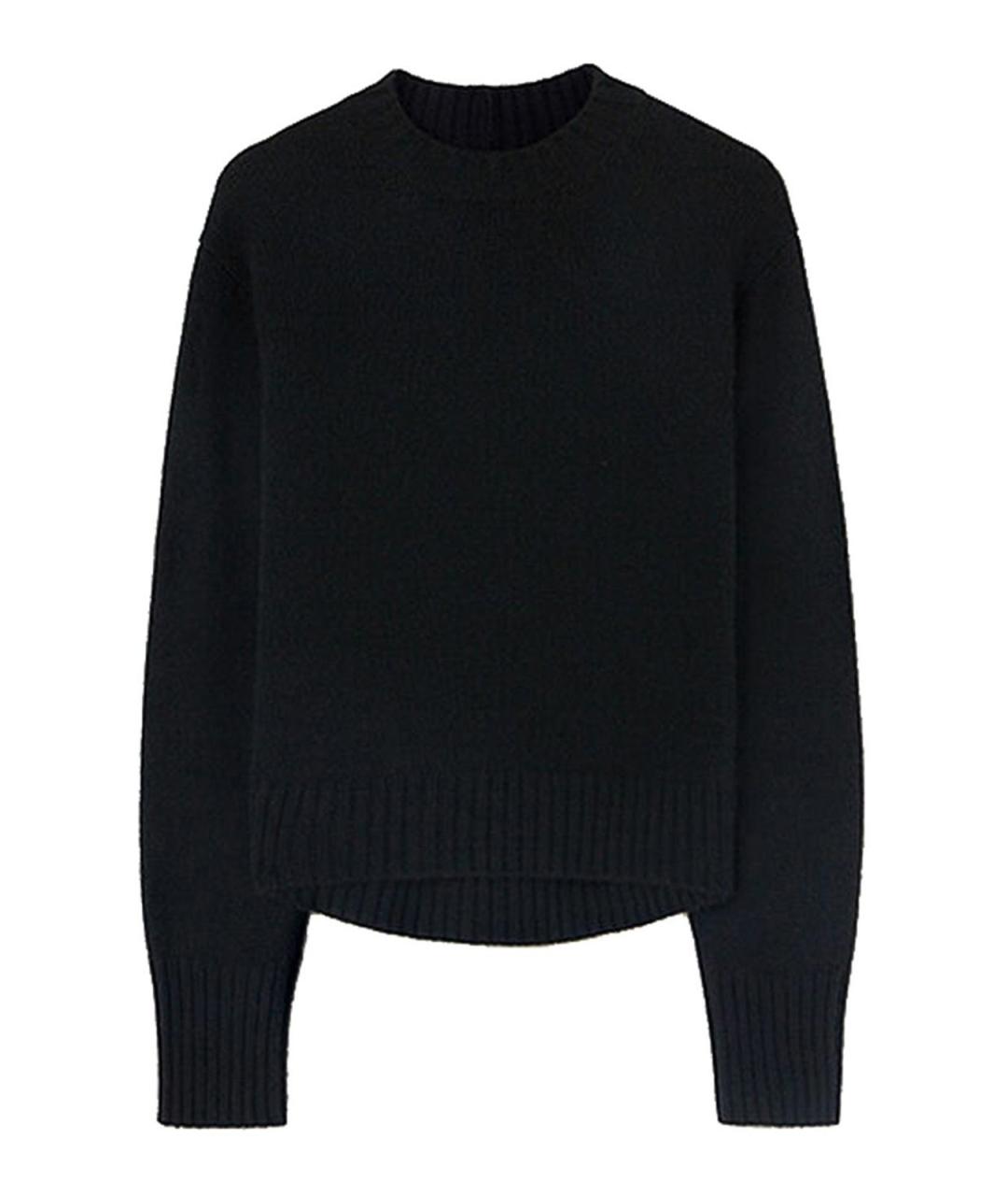 JIL SANDER Черный кашемировый джемпер / свитер, фото 1