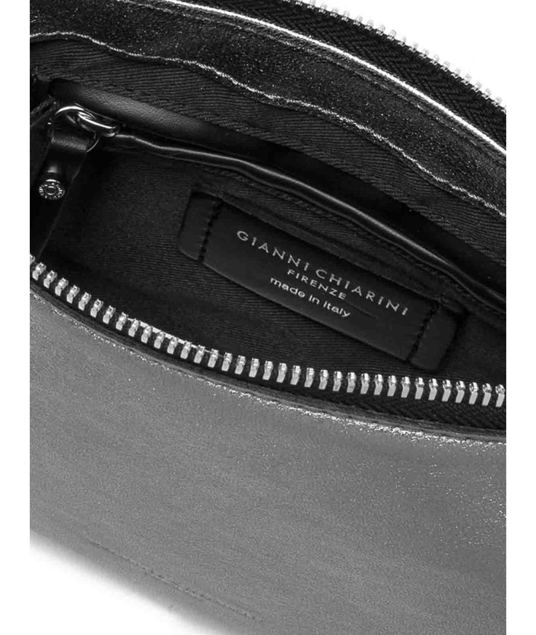 Gianni Chiarini Серебряная кожаная сумка через плечо, фото 4