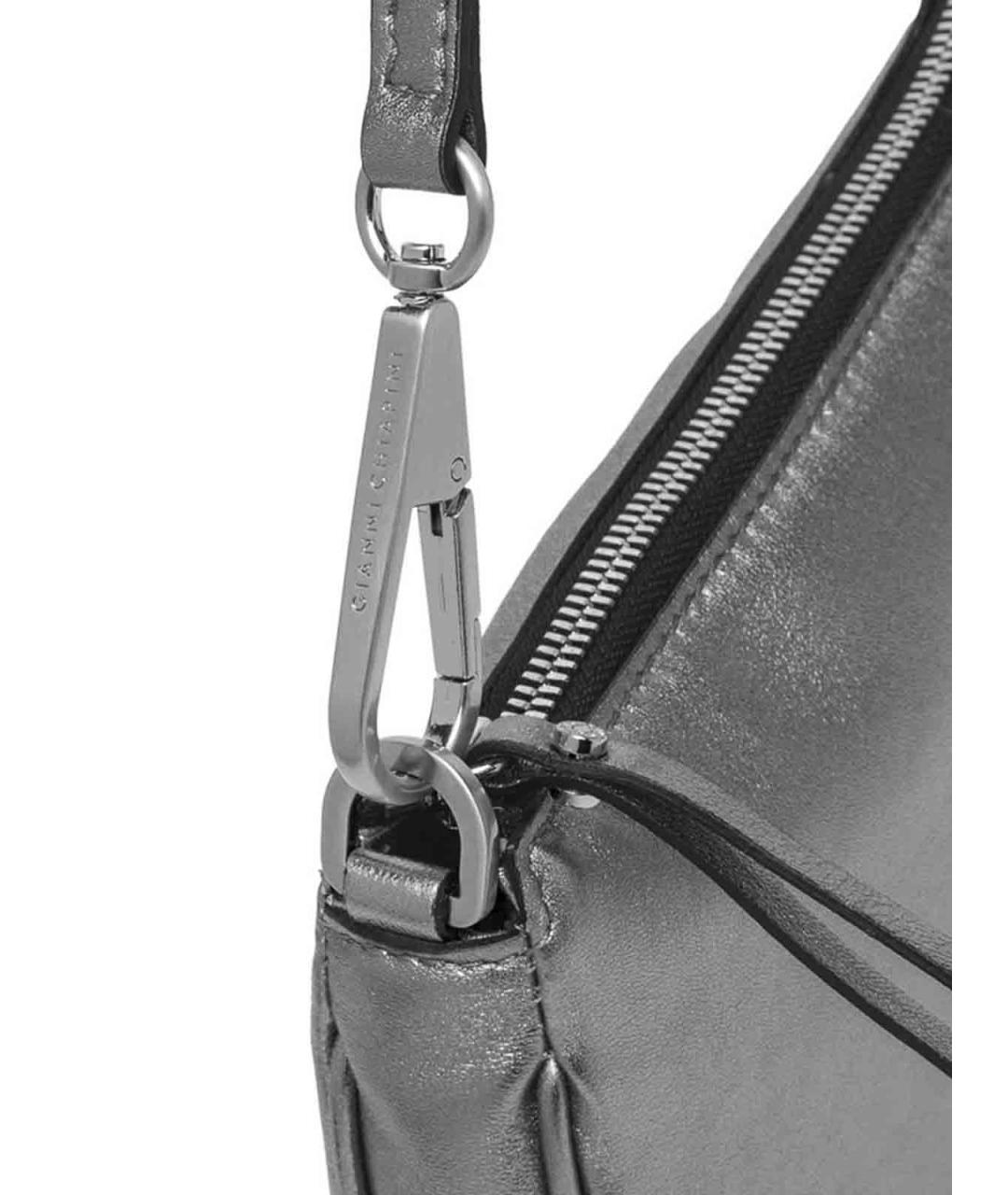 Gianni Chiarini Серебряная кожаная сумка через плечо, фото 5