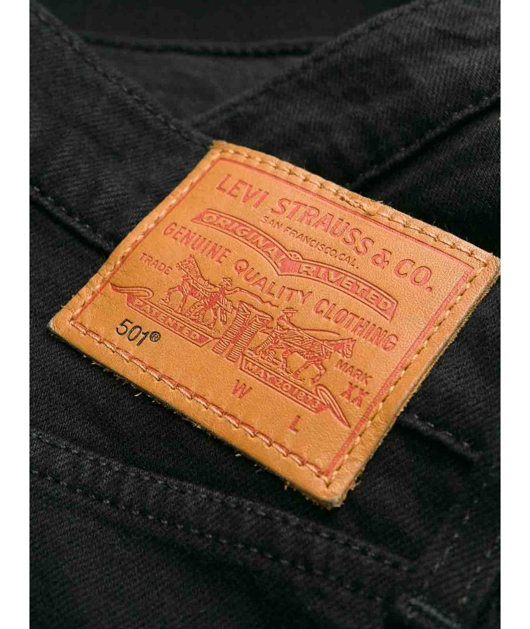 LEVI'S Черные хлопковые джинсы клеш, фото 7