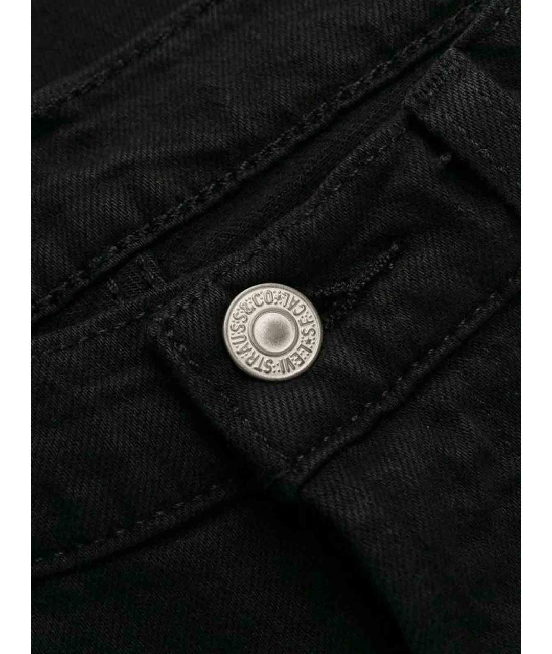 LEVI'S Черные хлопковые джинсы клеш, фото 6