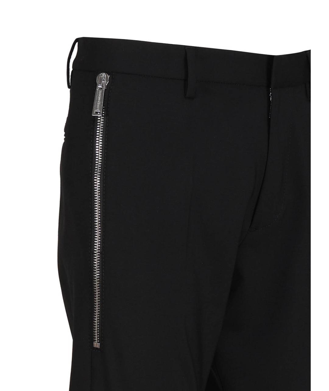 DSQUARED2 Черные шерстяные повседневные брюки, фото 3