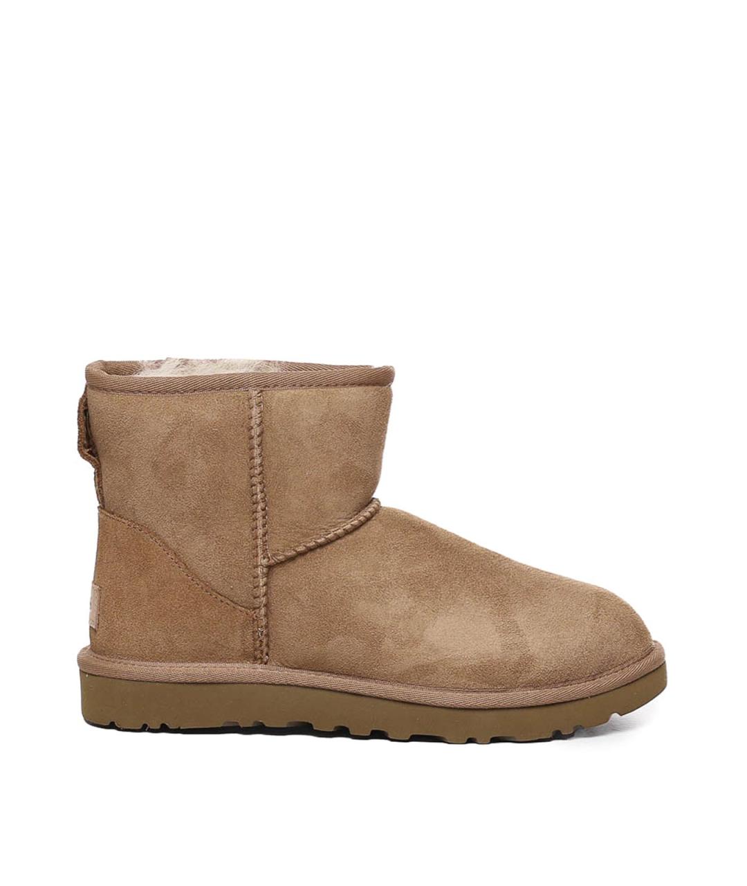 UGG Бежевые кожаные ботильоны, фото 1