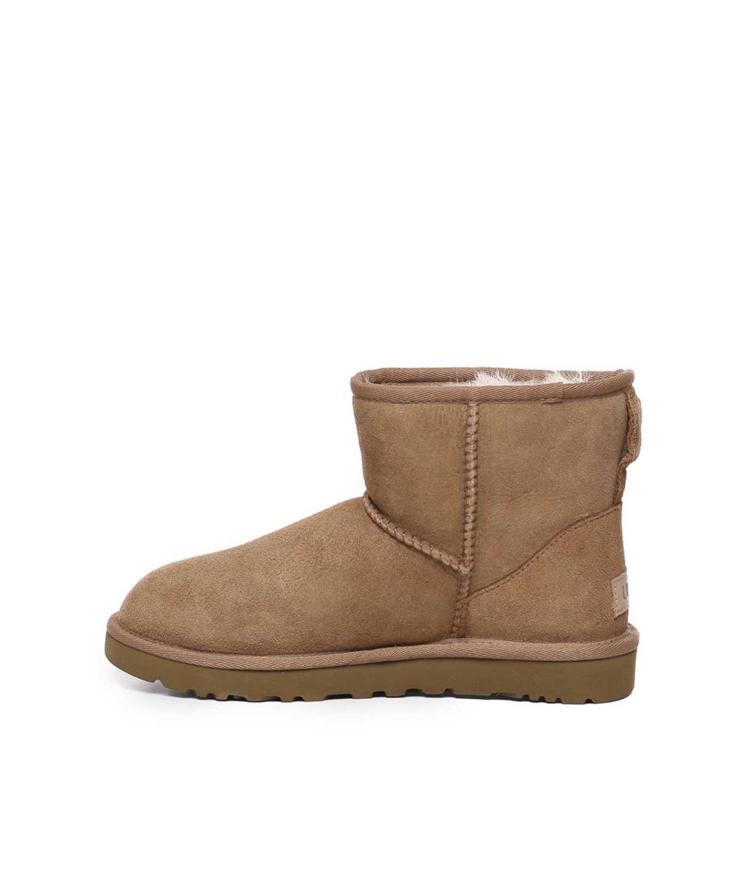 UGG Бежевые кожаные ботильоны, фото 4