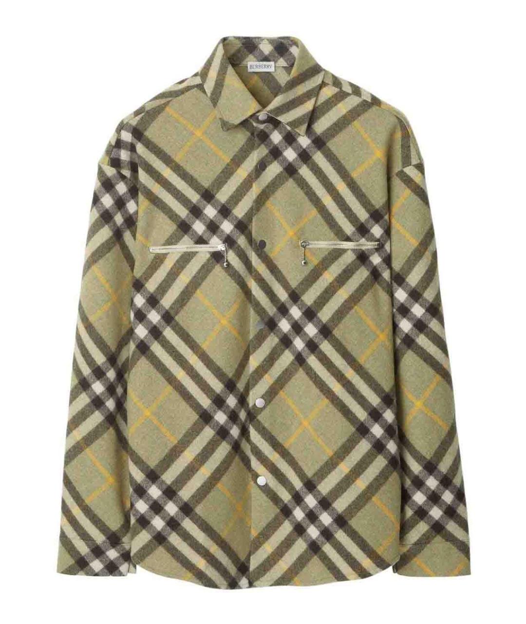 BURBERRY Мульти шерстяная кэжуал рубашка, фото 1