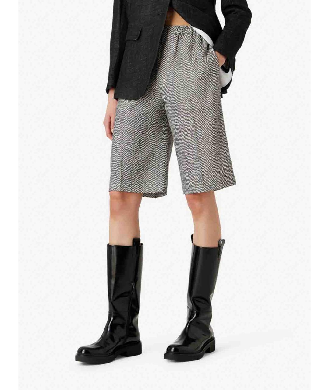 EMPORIO ARMANI Белые полиэстеровые шорты, фото 3