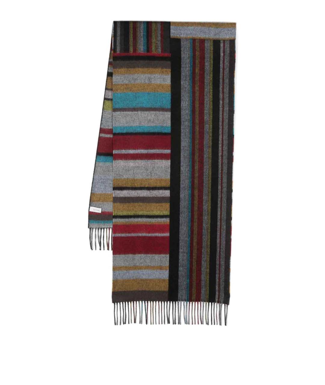 PAUL SMITH Мульти шерстяной шарф, фото 1