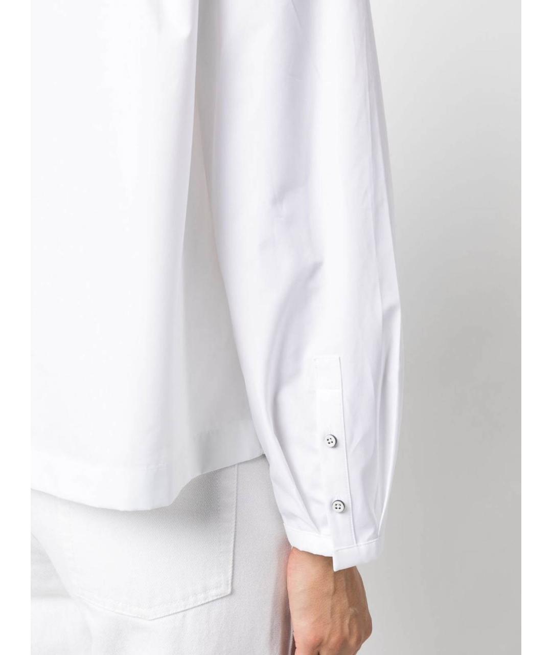 JIL SANDER Белая хлопковая блузы, фото 5