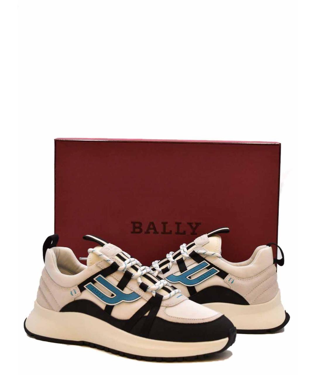 BALLY Мульти текстильные низкие кроссовки / кеды, фото 3