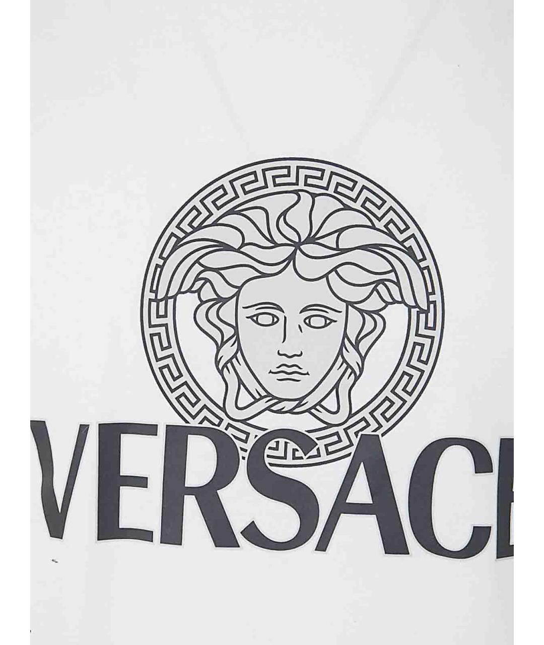 VERSACE Белая хлопковая футболка, фото 3
