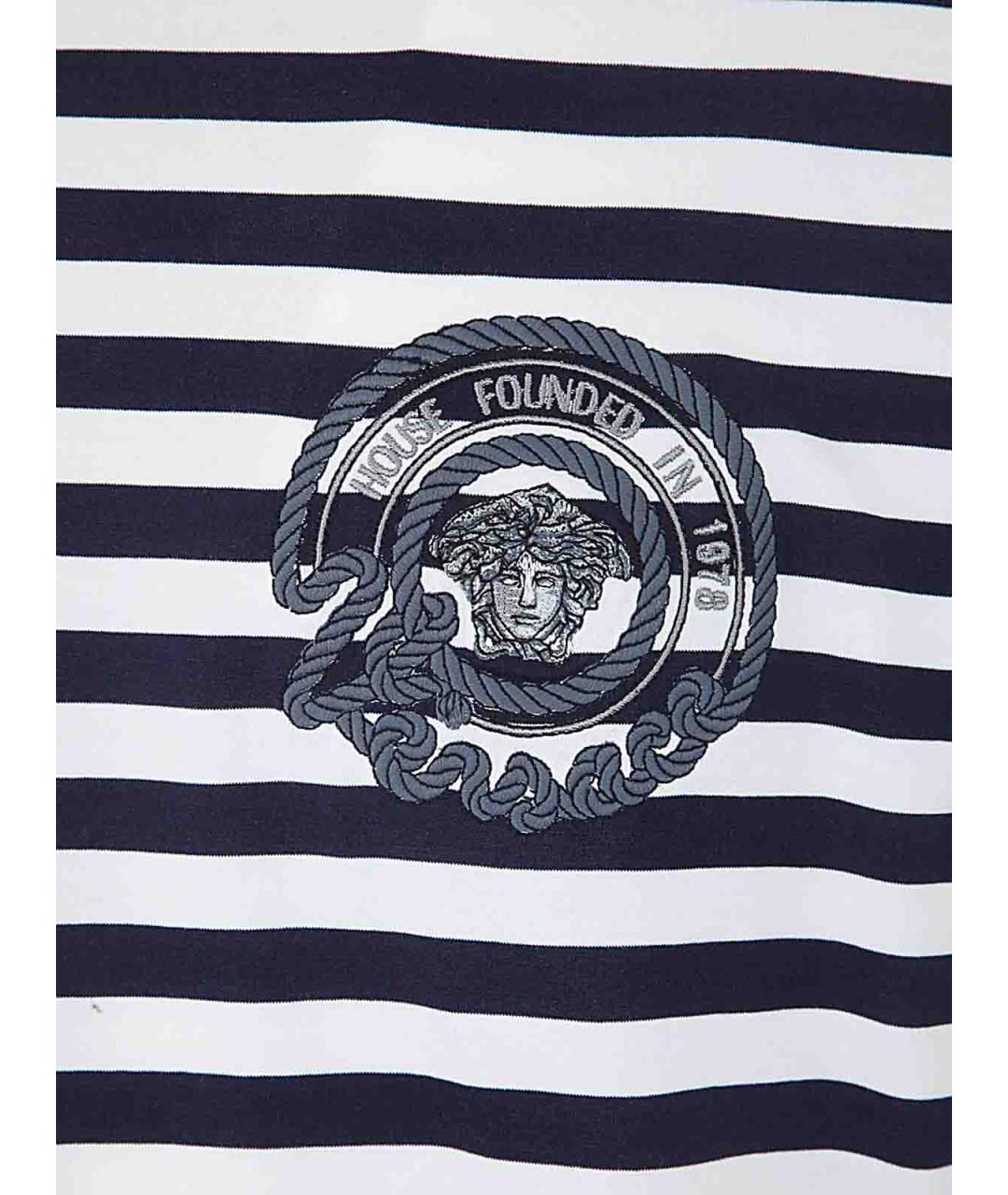 VERSACE Белая хлопковая футболка, фото 3