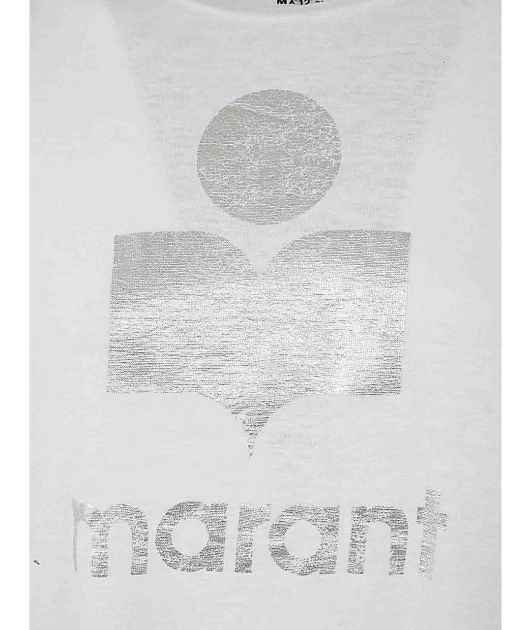 ISABEL MARANT Белая льняная футболка, фото 3