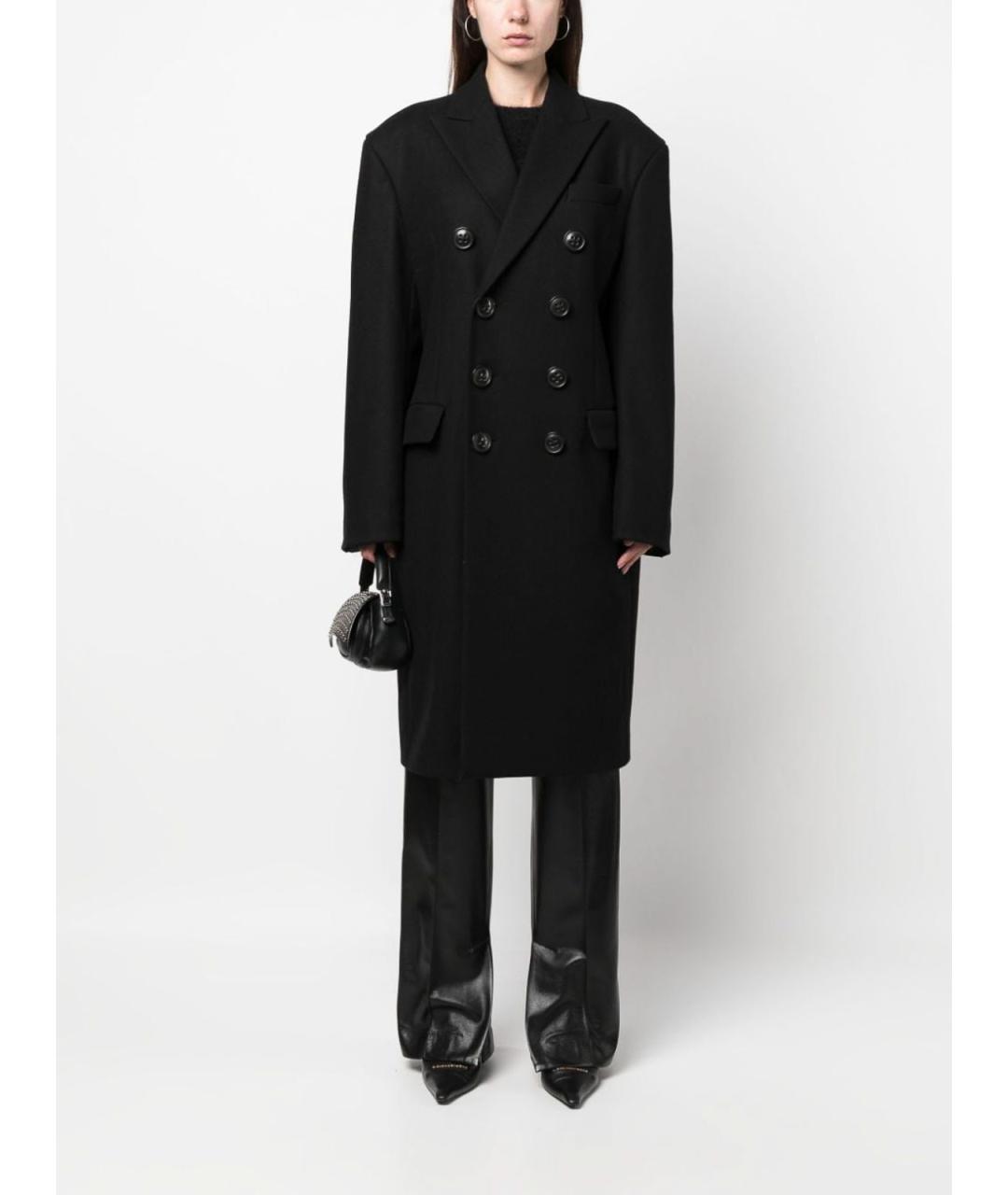 DSQUARED2 Черное полиэстеровое пальто, фото 3