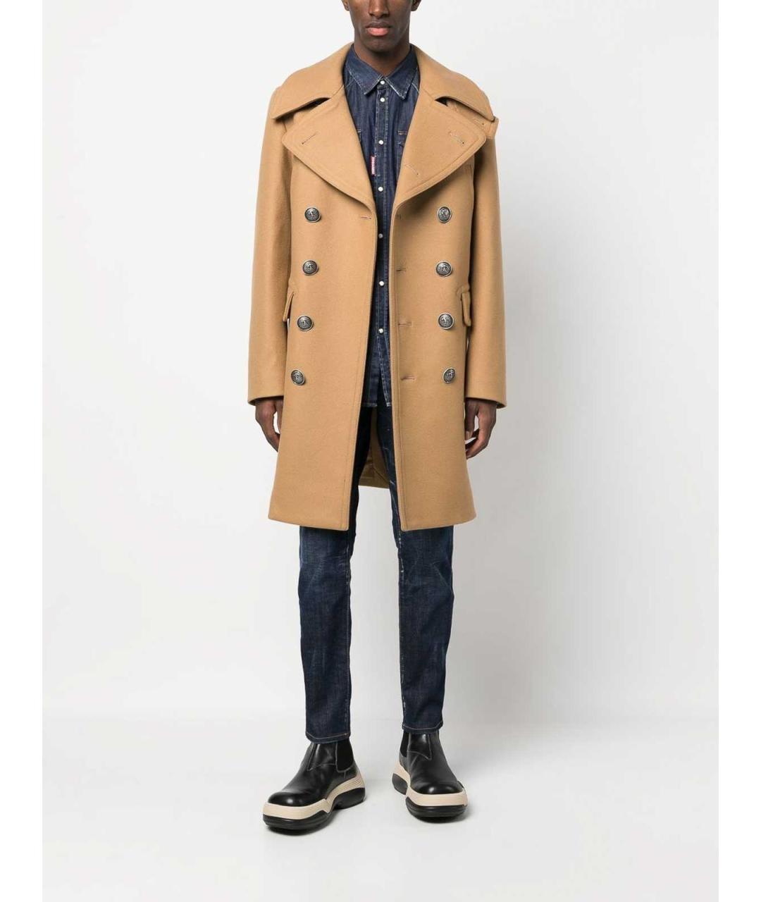 DSQUARED2 Темно-синие хлопковые джинсы скинни, фото 2