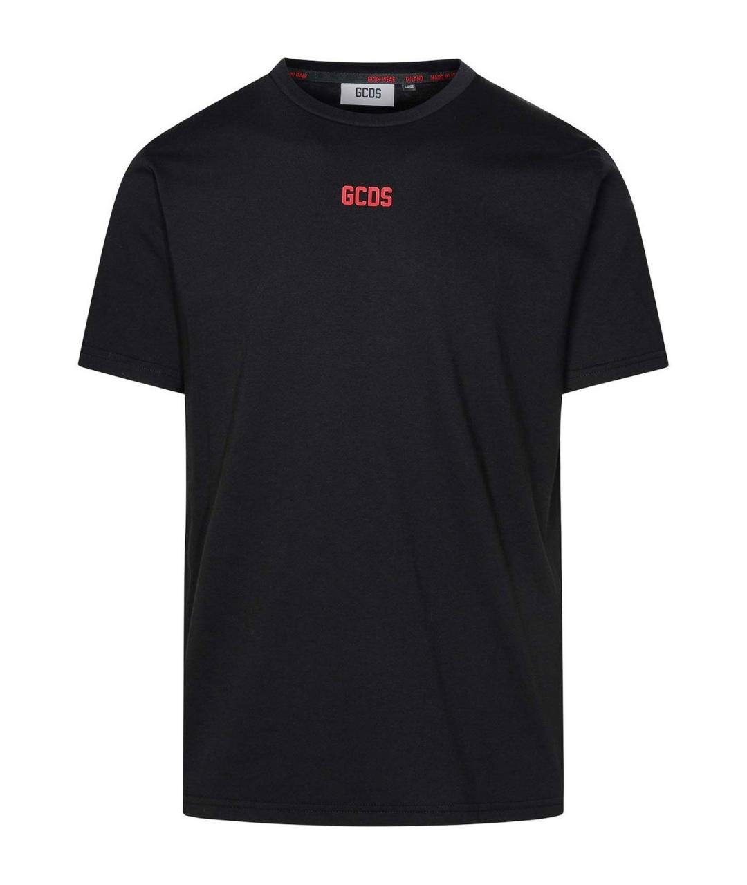 GCDS Черная хлопковая футболка, фото 1