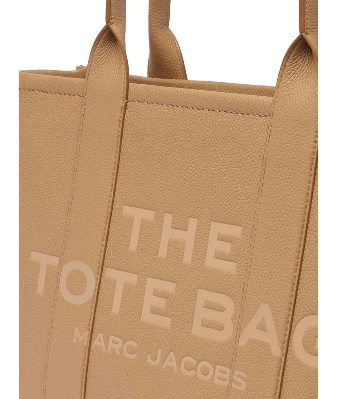 MARC JACOBS Бежевая кожаная сумка тоут, фото 4
