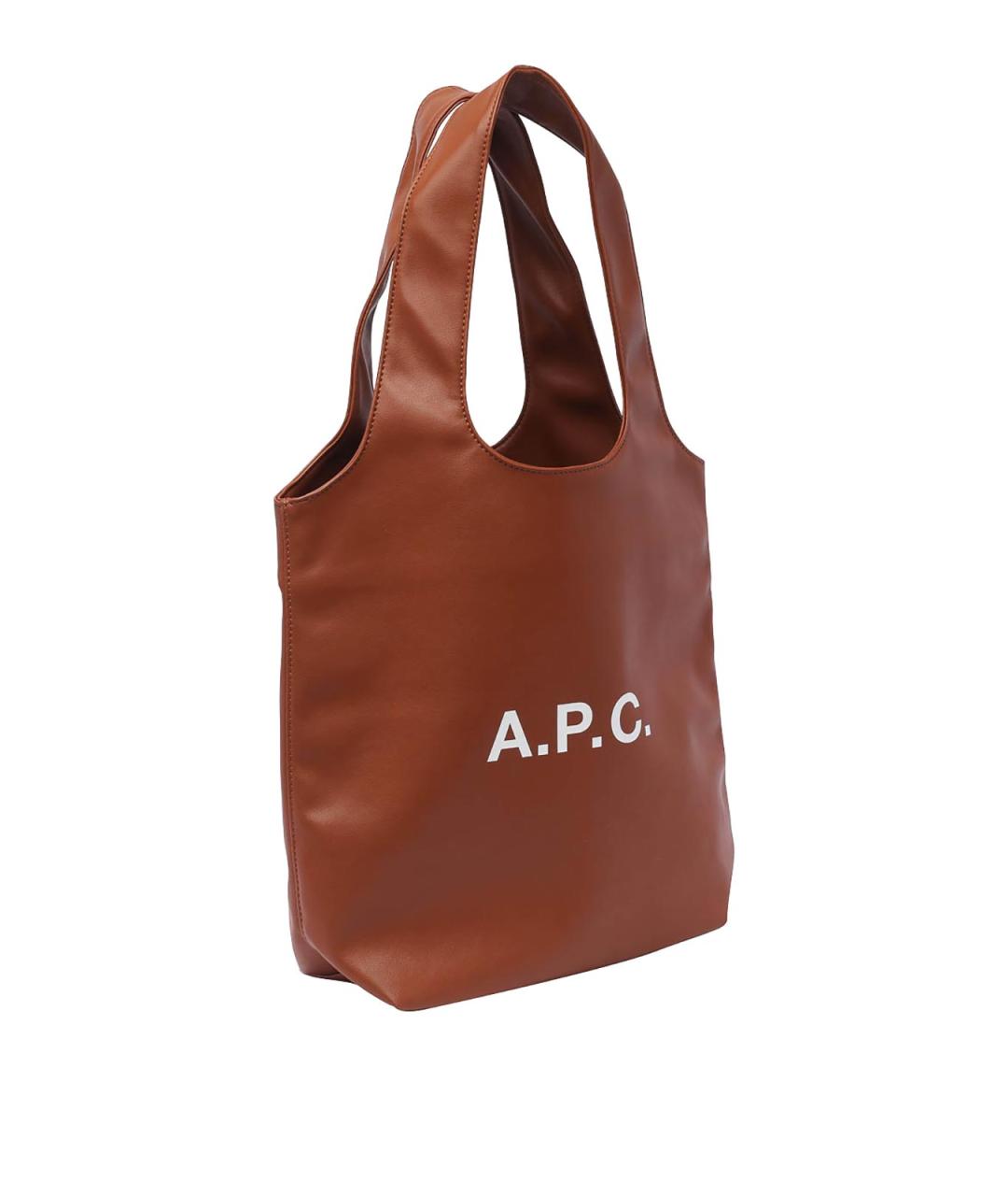 A.P.C. Коричневая синтетическая сумка через плечо, фото 2