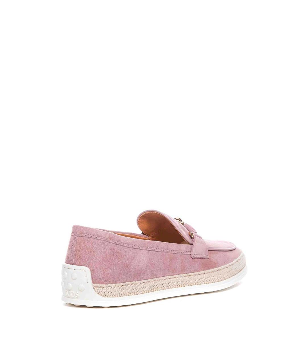 TOD'S Розовые замшевые лоферы, фото 2