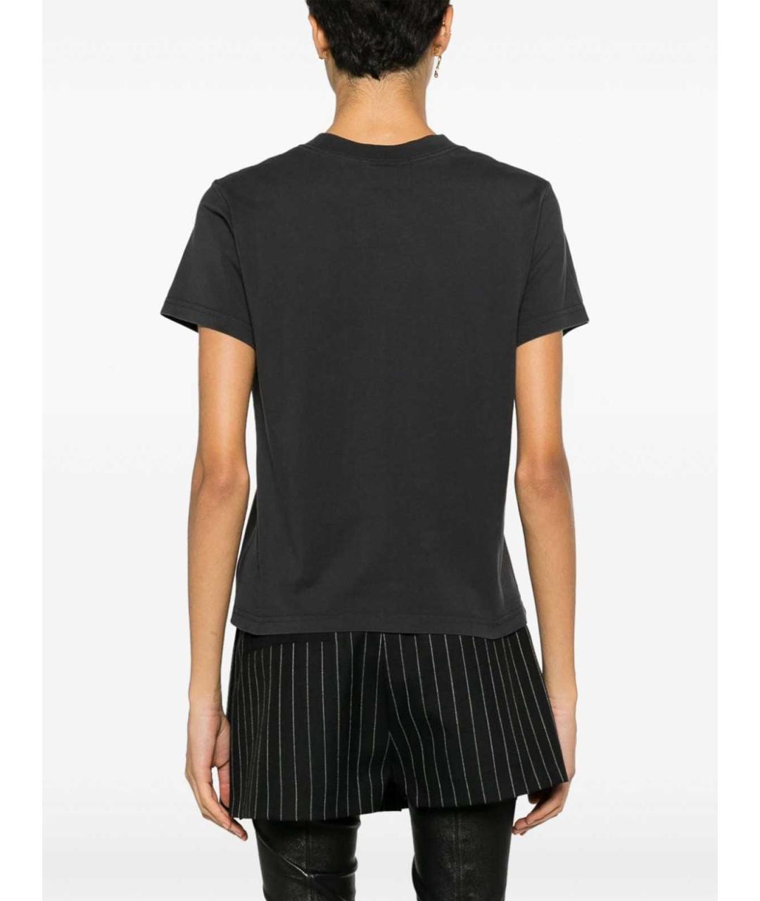 COURREGES Серая хлопковая футболка, фото 4