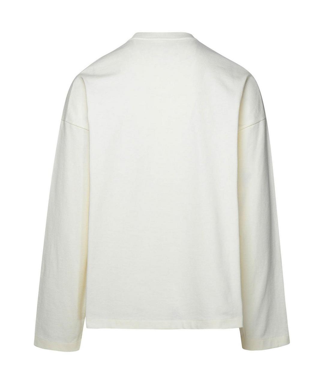JIL SANDER Бежевая хлопковая футболка, фото 2