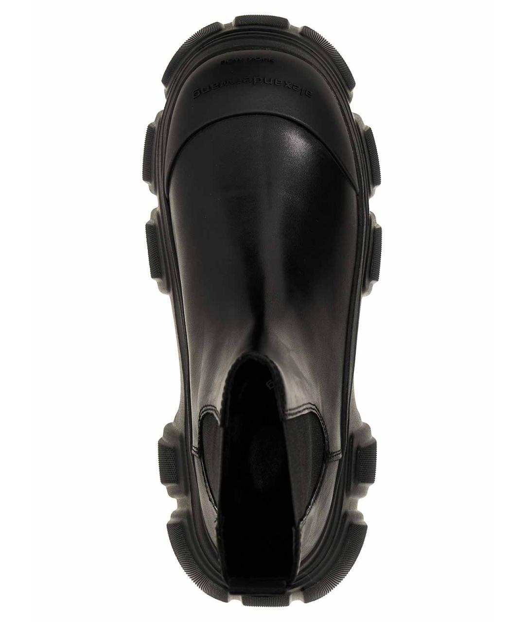 ALEXANDER WANG Черные кожаные ботильоны, фото 3
