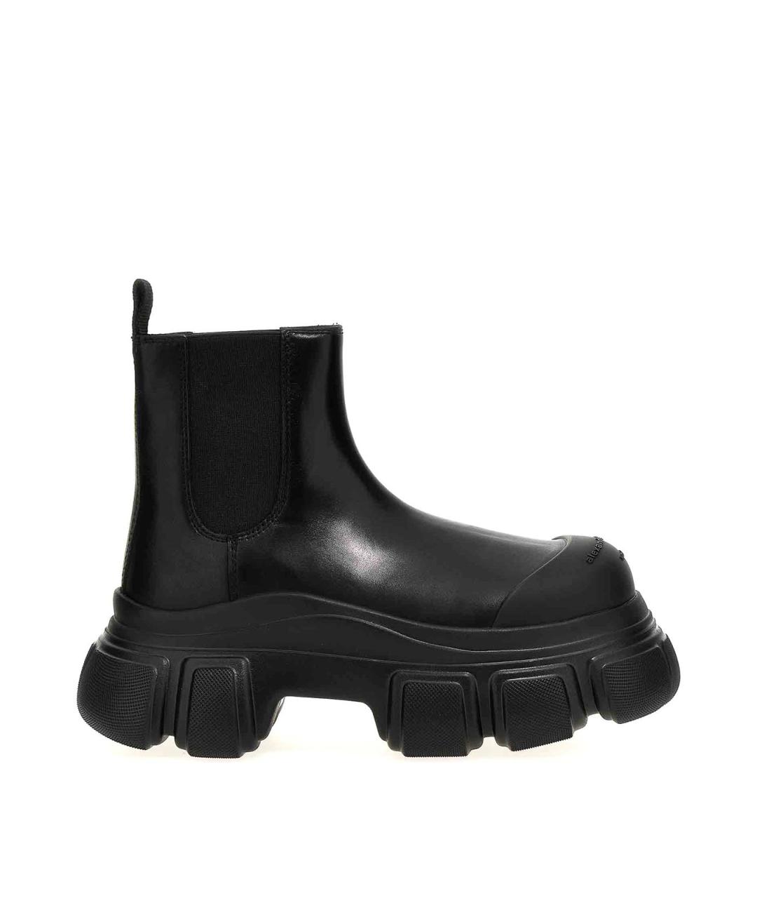 ALEXANDER WANG Черные кожаные ботильоны, фото 1