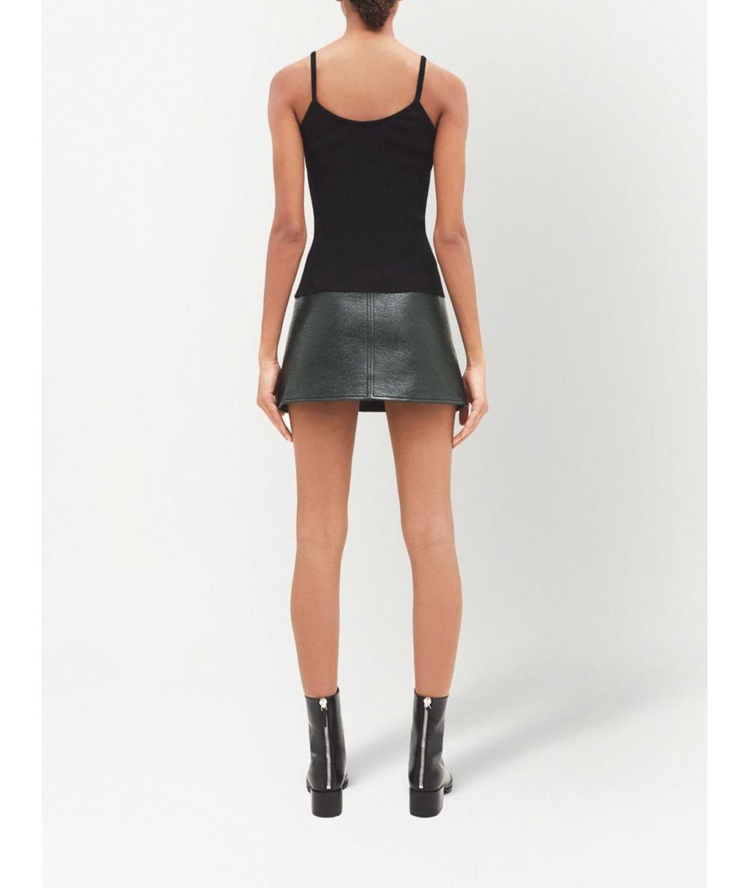 COURREGES Черная хлопковая майка, фото 4