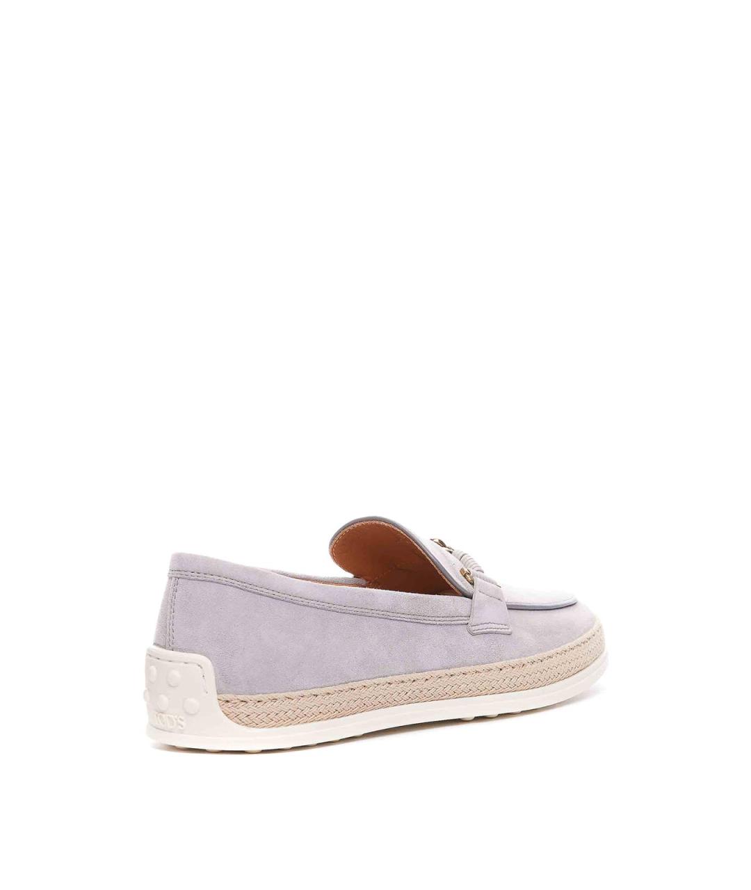 TOD'S Фиолетовые замшевые лоферы, фото 2
