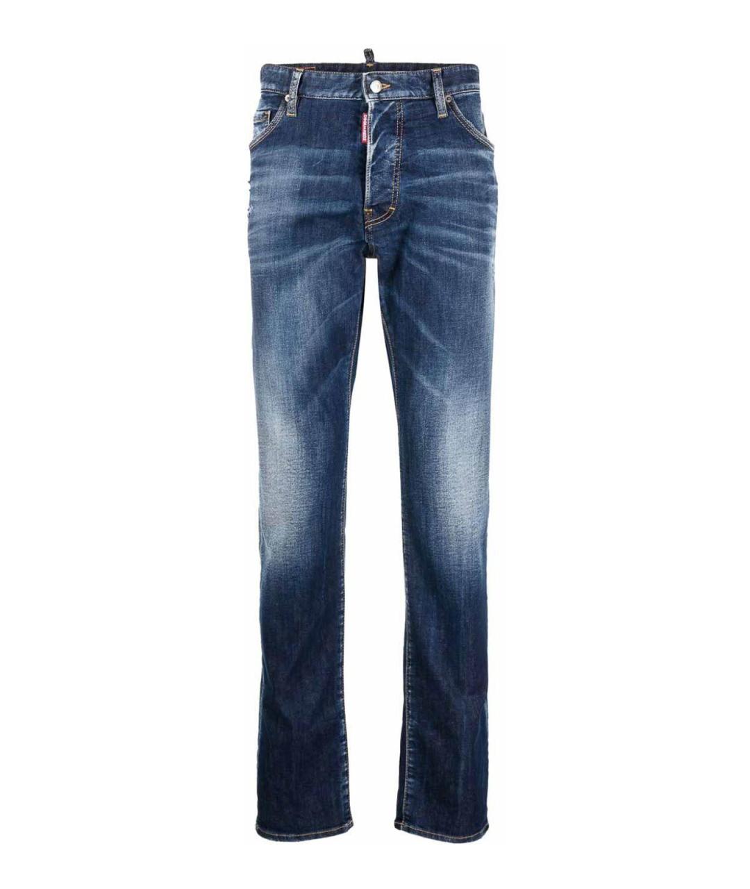 DSQUARED2 Синие хлопковые джинсы скинни, фото 1