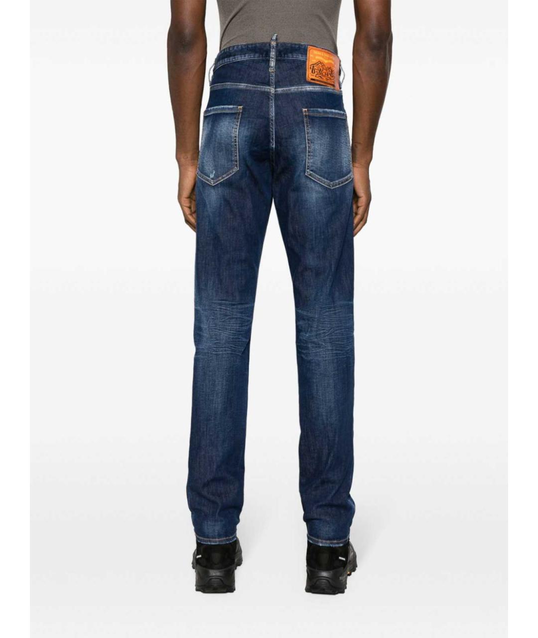 DSQUARED2 Синие хлопковые джинсы скинни, фото 5