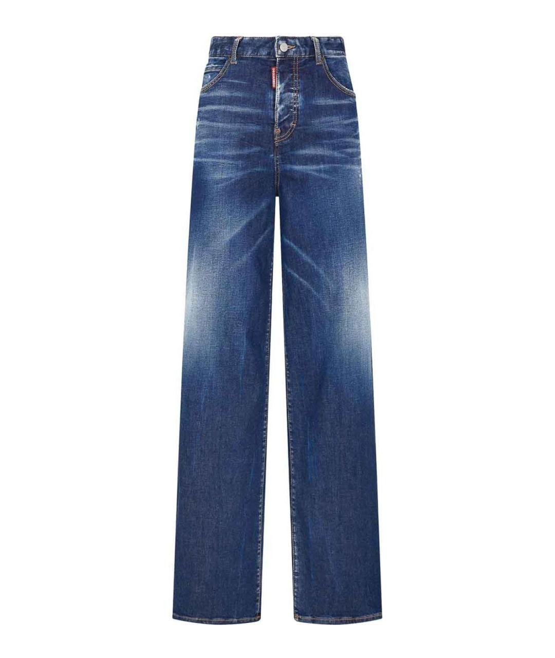 DSQUARED2 Синие хлопковые джинсы клеш, фото 1