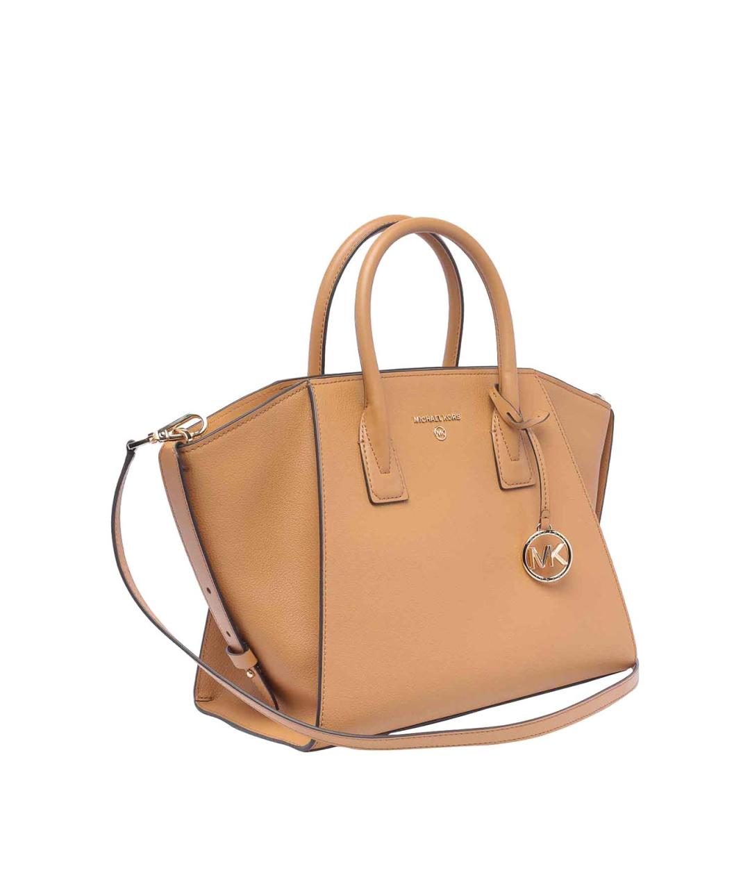 MICHAEL MICHAEL KORS Бежевая кожаная сумка тоут, фото 2