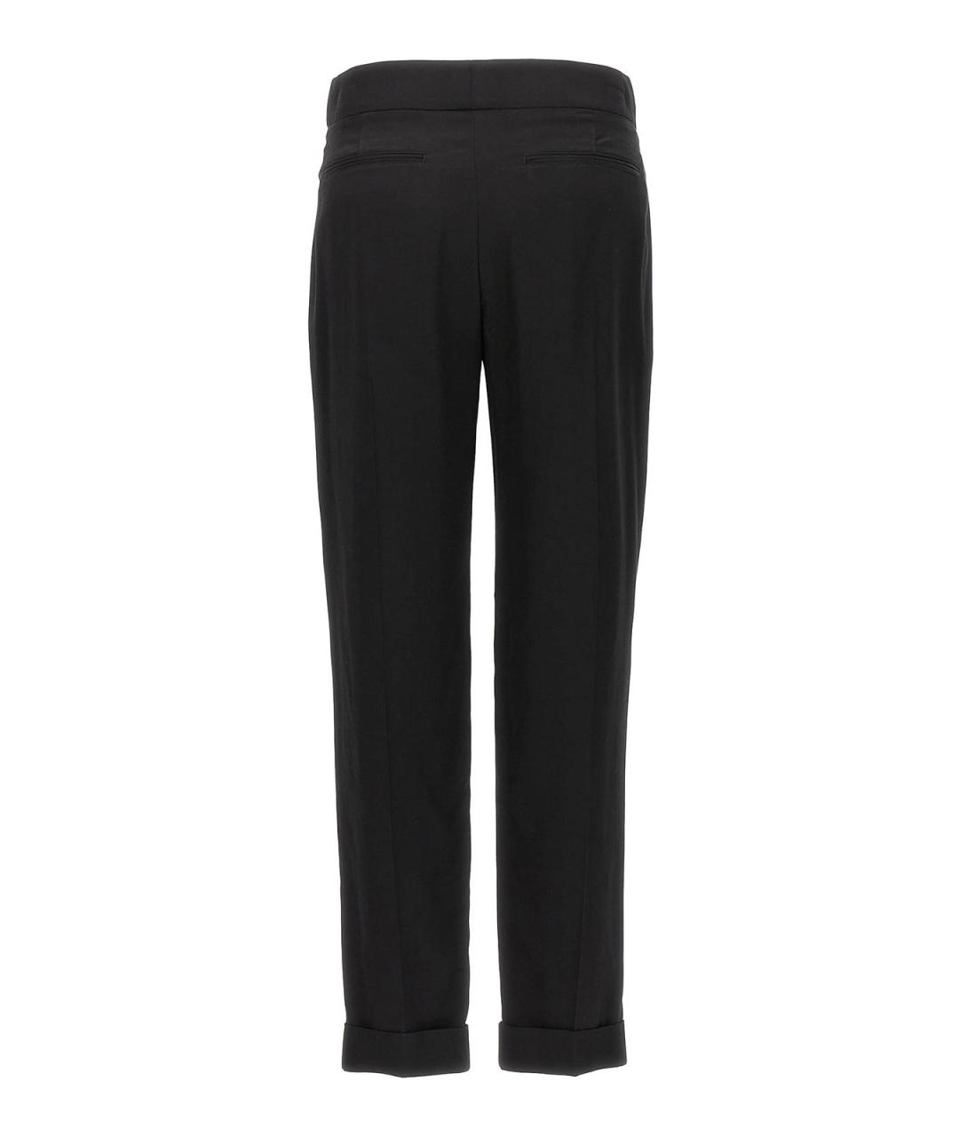 TOM FORD Черные вискозные прямые брюки, фото 2