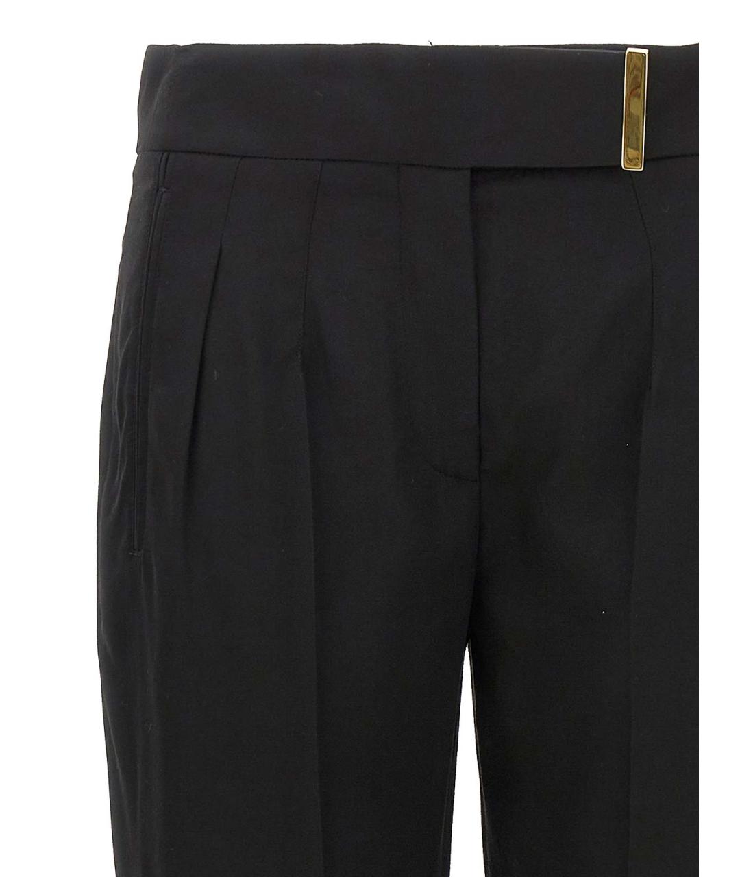TOM FORD Черные вискозные прямые брюки, фото 3