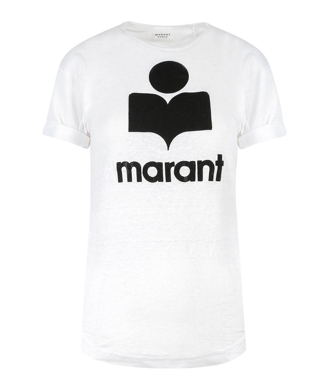 ISABEL MARANT Белая хлопковая футболка, фото 1