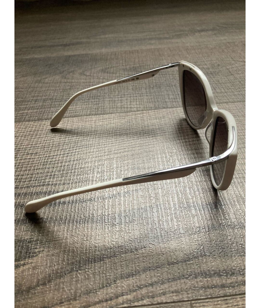 MOSCHINO Белые пластиковые солнцезащитные очки, фото 2