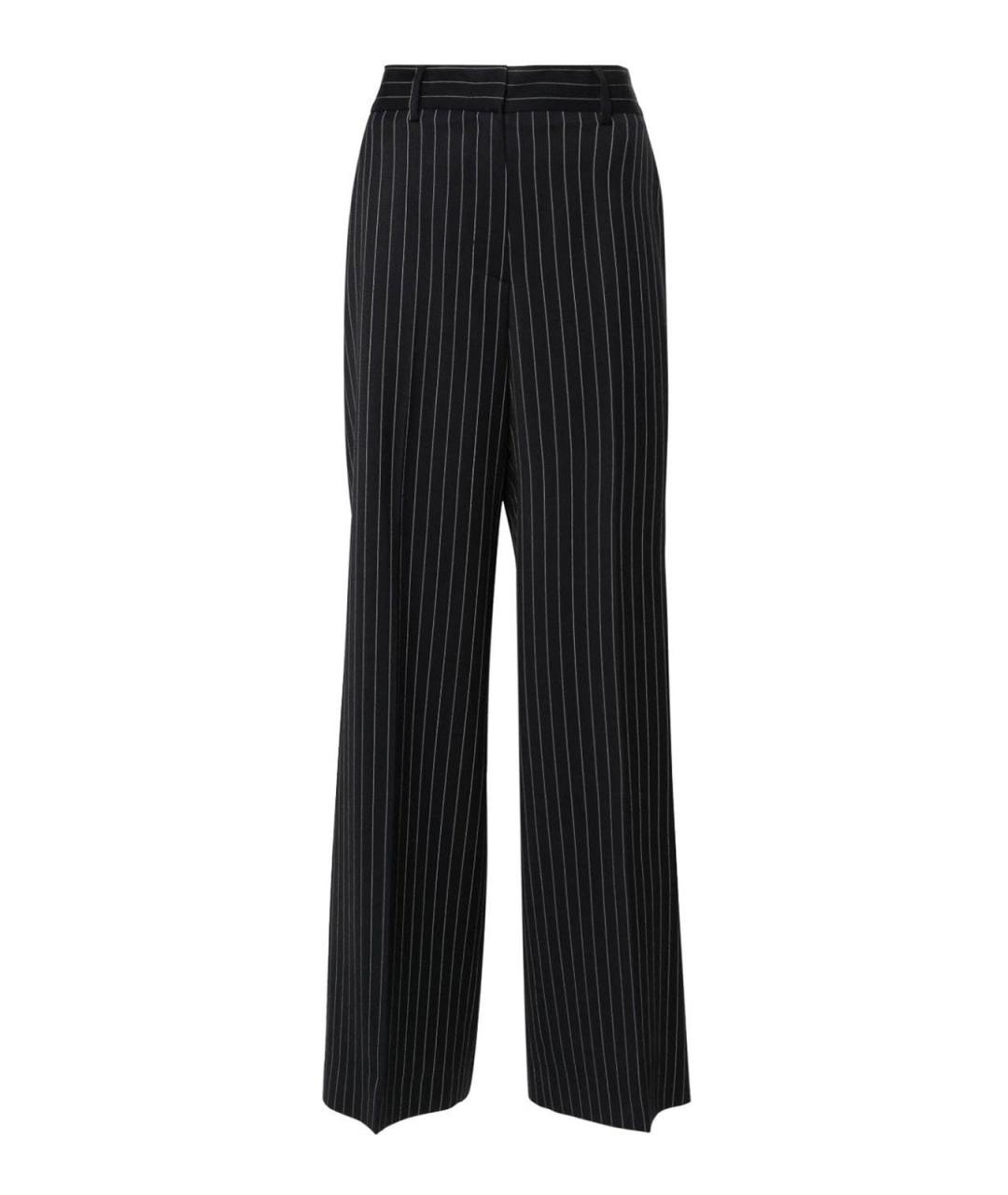 MSGM Синие шерстяные прямые брюки, фото 1