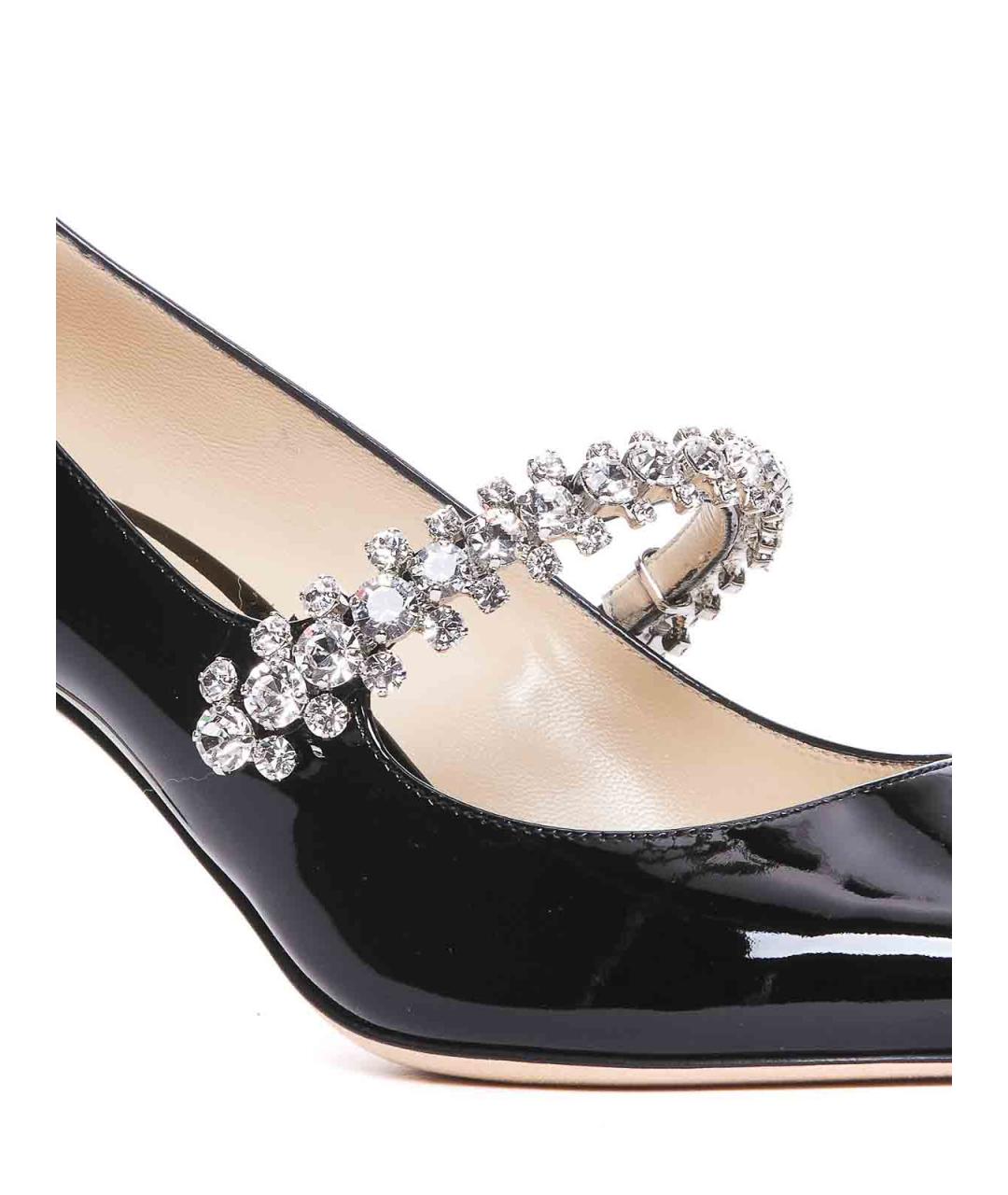 JIMMY CHOO Черные туфли из лакированной кожи, фото 3