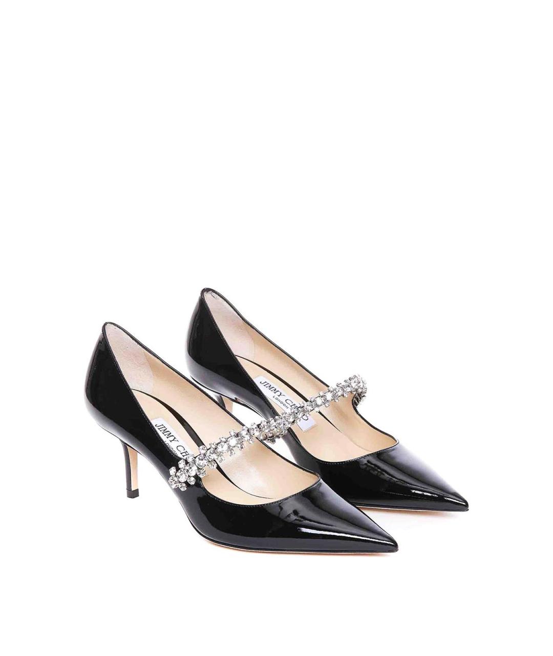 JIMMY CHOO Черные туфли из лакированной кожи, фото 4