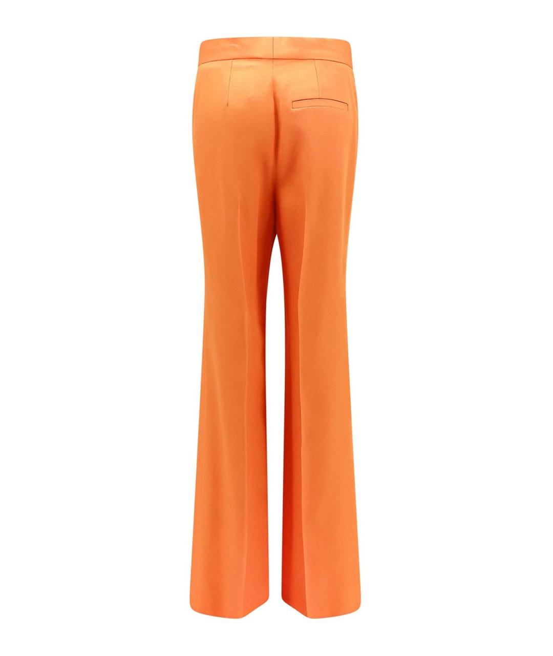 STELLA MCCARTNEY Оранжевые вискозные брюки широкие, фото 2