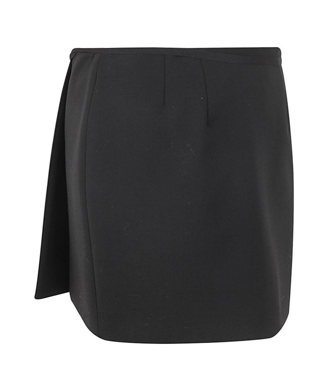 MAX MARA Черная шерстяная юбка миди, фото 2
