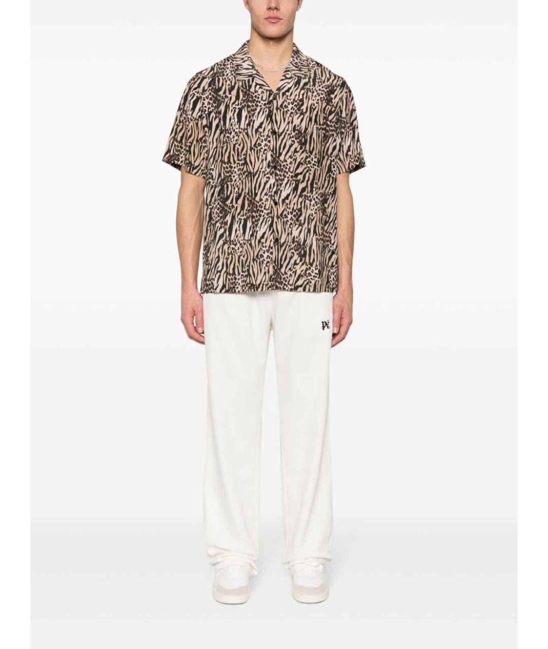 PALM ANGELS Белые хлопковые повседневные брюки, фото 2
