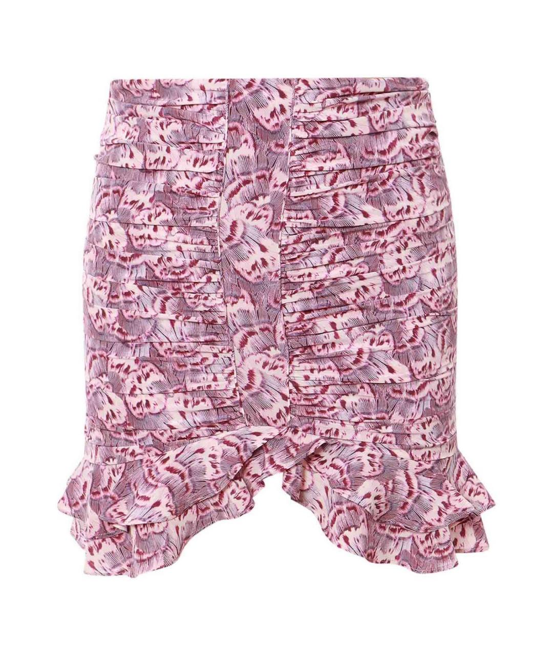 ISABEL MARANT Мульти шелковая юбка мини, фото 1
