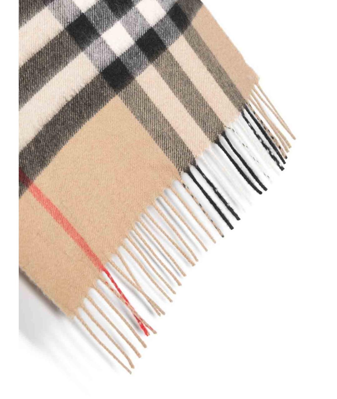 BURBERRY Бежевый кашемировый шарф, фото 2